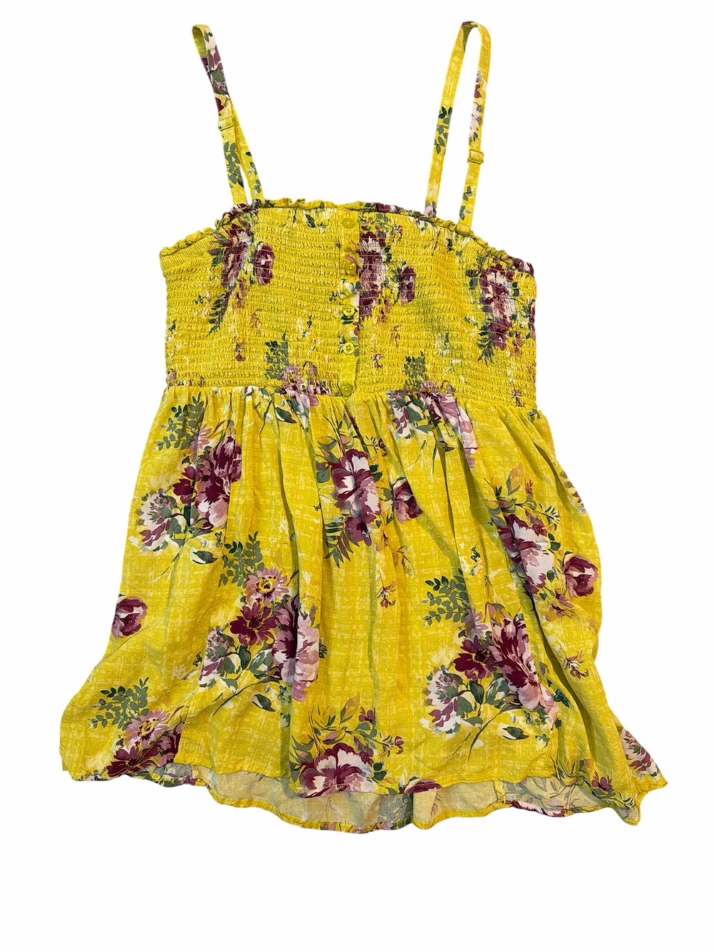 Torrid sz 2 Yellow Floral Smocked Sundress